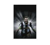 PBYOSCZYE Football Player Alessandro Del Piero Black White Art - Stampa da parete, decorazione moderna per camera familiare, 30 x 45 cm