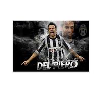 PBYOSCZYE Football Player Alessandro Del Piero Fan Art - Stampa da parete moderna per camera familiare, 50 x 75 cm