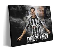 PBYOSCZYE Football Player Alessandro Del Piero Fan Art - Stampa da parete moderna per camera familiare, 30 x 45 cm