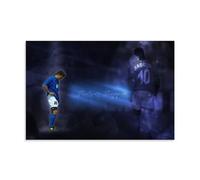 PBYOSCZYE Football Player Roberto Baggio Art, poster decorativo da parete, per soggiorno, camera da letto, 50 x 75 cm