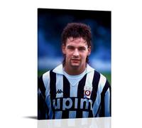 PBYOSCZYE Football Player Roberto Baggio - Stampa da parete moderna per camera familiare, 60 x 90 cm