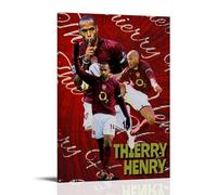 PBYOSCZYE Football Player Thierry Henry Art - Stampa artistica da parete, decorazione moderna per camera familiare, 20 x 30 pollici (50 x 75 cm)