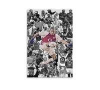 PBYOSCZYE Football Player Thierry Henry Collective Art, poster decorativo da parete, per soggiorno, camera da letto, 20 x 30 cm