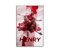 PBYOSCZYE Football Player Thierry Henry Color Art - Stampa da parete, decorazione moderna per camera familiare, 40 x 60 cm
