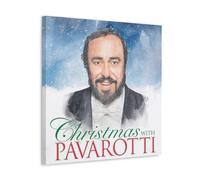 PBYOSCZYE Luciano Pavarotti Art Poster decorativo su tela, per soggiorno, camera da letto, 50 x 50 cm