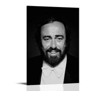 PBYOSCZYE Luciano Pavarotti - Poster decorativo su tela, per soggiorno, camera da letto, 50 x 75 cm