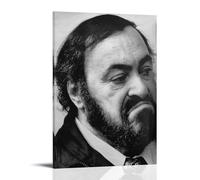 PBYOSCZYE Luciano Pavarotti - Poster decorativo su tela, per soggiorno, camera da letto, 50 x 75 cm