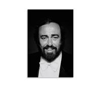 PBYOSCZYE Luciano Pavarotti - Poster decorativo su tela, per soggiorno, camera da letto, 50 x 75 cm
