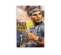 PBYOSCZYE Rafael Nadal Tennis Player Colorful Art da parete, decorazione moderna per camera familiare, 20 x 30 pollici (50 x 75 cm)