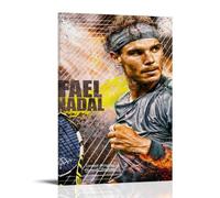 PBYOSCZYE Rafael Nadal Tennis Player Colorful Art da parete, decorazione moderna per camera familiare, 40 x 60 cm