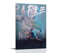 PBYOSCZYE Rafael Nadal Tennis Star Art - Decorazione moderna per camera familiare, 60 x 90 cm