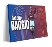 PBYOSCZYE Roberto Baggio Football Player Fan Art, poster decorativo da parete, per soggiorno, camera da letto, 30 x 45 cm