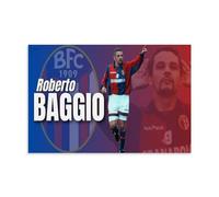 PBYOSCZYE Roberto Baggio Football Player Fan Art - Stampa da parete moderna per camera familiare, 50 x 75 cm