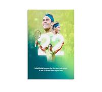 PBYOSCZYE Tennis Player Rafael Nadal Color Art - Decorazione moderna per camera familiare, 30 x 45 cm