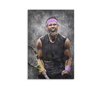 PBYOSCZYE Tennis Player Rafael Nadal Fan Art - Stampa da parete, decorazione moderna per camera familiare, 30 x 45 cm