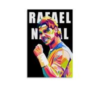 PBYOSCZYE Tennis Player Rafael Nadal Pop Art, poster decorativo da parete, per soggiorno, camera da letto, 30 x 45 cm