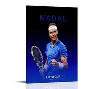 PBYOSCZYE Tennis Player Rafael Nadal, poster decorativo da parete, per soggiorno, camera da letto, 30 x 45 cm
