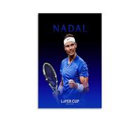 PBYOSCZYE Tennis Player Rafael Nadal, poster decorativo da parete, per soggiorno, camera da letto, 30 x 45 cm