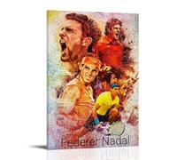 PBYOSCZYE Tennis Star Rafael Nadal Colorful Art - Decorazione moderna per camera familiare, 40 x 60 cm