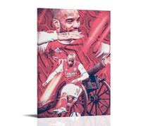 PBYOSCZYE Thierry Henry Football Player - Stampa da parete, decorazione moderna per camera familiare, 60 x 90 cm