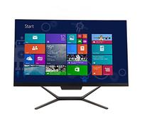 PC All In One, Computer Desktop AIO DDR4 8G, Display Touchscreen FHD da 23,8, Processore Celeron J4125, Grafica UHD600, HDMI, RJ45, VGA, Webcam, Wi-Fi 2.4G/5G, 10 (Nero)