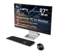 PC All-in-One CSL Unity U27 Windows 11 Home - Potente AIO, display IPS da 27 pollici, Intel Core i5-1235U CPU 4400MHz Turbo, SSD M.2 da 1000GB DDR5-RAM, USB 3.2, BT 5.2, AX WLAN