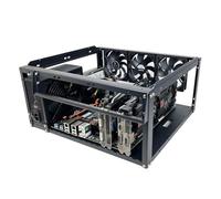 PC Case Compact - Case per computer case - Caso per computer da gioco con custodia aperta fai da te dell'acqua, telaio di dissipazione ad alto calore e grandi schede grafiche Re eccellente