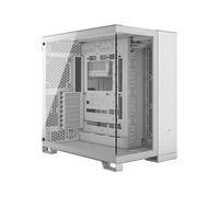 CORSAIR 6500X Tempered Glass Mid-Tower ATX PC Case - Nessuna Ventola Inclusa - Doppia Camera - Ampia Flessibilità di Raffreddamento - Compatibile con Scheda Madre a Connessione Inversa - Bianco