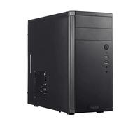 Fractal Design Core 1100 - Mini Tower Computer Case - mATX - High Airflow And Cooling - 1x 120mm Silent Fan Included - Brushed Aluminium - Black