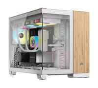 Corsair CC-9011288-WW computer case Midi Tower Bamboo, Bianco