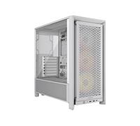 CORSAIR FRAME 4000D RS ARGB Case modulare Mid-Tower ATX per PC - Bianco | Flusso d'aria elevato, 3 ventole RS ARGB preinstallate, ASUS BTF, MSI Project Zero, Gigabyte Project Stealth