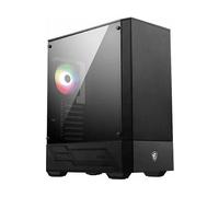 MSI MAG FORGE 110R Case per PC Gaming Mid-Tower Nero, 1x Ventola 120mm ARGB, Pannello Laterale in Vetro Temperato, ATX, mATX, mini-ITX