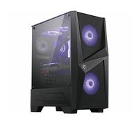 MSI MAG Series - Custodia per PC da gaming per torre medio: pannello laterale in vetro temperato, ventilatori RGB da 120 mm, supporto di raffreddamento a liquido fino a 240 mm