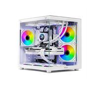 NUWO Vitra Case Pc Gaming Micro 3 Ventole ARGB Frontale e Pannello in Vetro WH