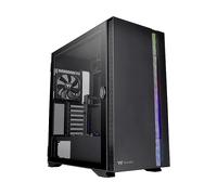 Thermaltake CA-1Z4-00M1WN-00 View 170 TG ARGB Case nero; 3 ventole ARGB da 120 mm incluse; supporta radiatori fino a 280 mm; pannello frontale e laterale in vetro temperato doppio