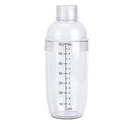 PC Cocktail Shaker con Scala Lattiera Teiera Succhi di Vino Tazza di Plastica per Casa Bar Negozio Resina di Grado Alimentare Trasparente