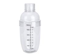 PC Cocktail Shaker con Scala Lattiera Teiera Succhi di Vino Tazza di Plastica per Casa Bar Negozio Resina di Grado Alimentare Trasparente