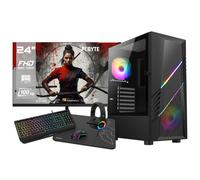 PC completo AMD Ryzen 5 5600G, 32 GB DDR4, 2 TB NVMe, Radeon RX Vega 7, Windows 11, WIFI + Monitor 24 + Pacchetto Combo - Nouvo