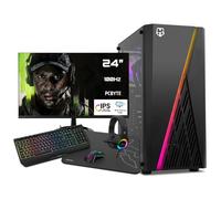PC completo Intel Core i5 12400F, 32 GB DDR4, 2 TB NVMe, GeForce RTX 3050, Windows 11, WIFI + Monitor 24 + Pacchetto Combo - Nouvo