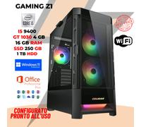 PC COMPUTER GAMING i5 9 GEN RAM 16GB SSD 250 + 1TB GT 1040 4GB WI-FI WIN 11 PRO