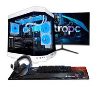 PC da gioco completo Boost -Intel Core Ultra 7 270K+, RTX 5070 Ti 16GB, RAM 32 GB, M.2 2TB, Windows 11 Pro, WiFi, monitor da 27 4K e accessori, Bianco - Nouvo