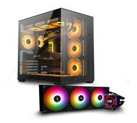 PC da gioco Racing Equinox D5 - Intel Core i7-14700KF, RAM 32 Go, M.2 2 To, RTX 5070 TI, raffreddamento a liquido LCD da 360 mm, Windows 11 Pro, Wifi, PC Gamer - Nouvo