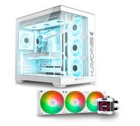 PC da gioco Racing Highlander D5 - Intel Core i9-14900KF, RAM 64 Go, M.2 2 To, RTX 5080, raffreddamento a liquido LCD da 360 mm, Windows 11 Pro, Wifi, PC Gamer - Nouvo