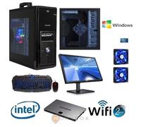 PC DESKTOP COMPLETO INTEL QUAD CORE WIFI WINDOWS 7 HOME PROVA MONITOR 22 TASTIER