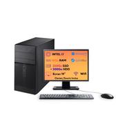 PC desktop completo ricondizionato - Intel Core i7 | 16 GB RAM | SSD 250 GB + HDD 500 GB | Windows 11 Pro | Schermo da 19" + Tastiera & Mouse - Pronto all'uso (ricondizionato)