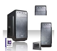 PC DESKTOP FISSO INTEL QUAD CORE 2,50 ghz CON LICENZA WINDOWS 10 PRO 64BIT ORIGINALE RAM 8GB SSD 240GB WIFI MB MICRO ATX CON VGA USB CASE ATX ALIMENTATORE 500W COMPLETO USO HOME OFFICE