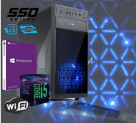 Pc Desktop INTEL SIX CORE I5 Win 10 PRO USB 3.0 600W 8GB SSD 240GB HDMI WIFI DVD
