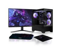 PC fisso BEASTCOM Q3 AMD Ryzen 5 8GB 512GB SSD Vega 11 Windows 11 Pro Monitor 24 WiFi