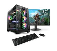 PC DESKTOP + MONITOR CSL M12000H - Processore Intel Core Ultra 7 265KF - 32GB RAM - 2TB SSD