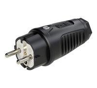 PC Electric 0521-ss Spina di sicurezza Gomma 250 V Nero IP54